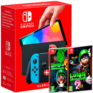 Nintendo Switch OLED + juego Luigi´s Mansion