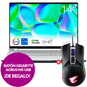 Ordenador portátil gaming Gigabyte a elegir + Raton gaming aorus M5