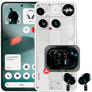 Teléfono movil Nothing Phone (3) + Nothing Ear (a) Negro