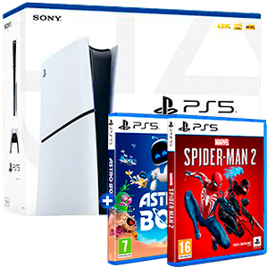 PlayStation 5 Modelo Slim + Marvel´s Spider-Man 2 + Astro Bot