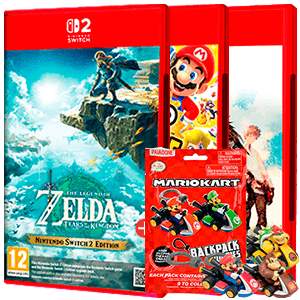 Juego a elegir de Switch 2 + Mario Kart Backpack Buddies