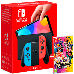 Nintendo Switch OLED + Everybody 1-2 Switch para Nintendo Switch en GAME.es