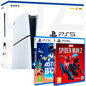 PlayStation 5 Modelo Slim + Marvel´s Spider-Man 2 + Astro Bot