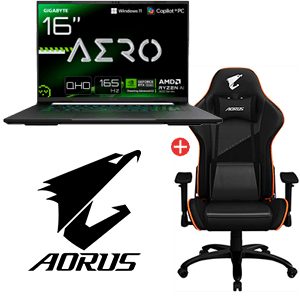 Portatil Gigabyte AERO X16  + Silla Gigabyte Aorus para PC Hardware en GAME.es