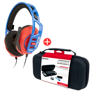 Pack RIG 300 Rojo Azul + Funda y Protector NSW2