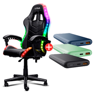 Silla Gmaing Trust GXT704 Roniq RGB + Powerbank Redoh
