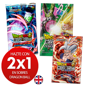 2x1 en sobres de Dragon Ball