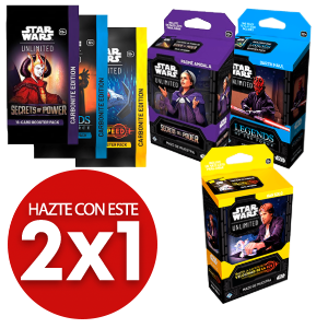 Pack 2x1 Mazos y Carbonita SW Unlimited Huevos