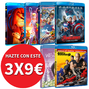 Pack 3 Bluray Por 9€