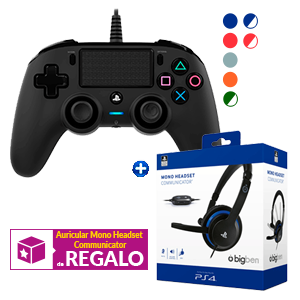 Mando Nacon Con Cable + Auriculares Mono