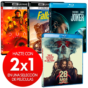 2x1 en películas Blu-Ray
