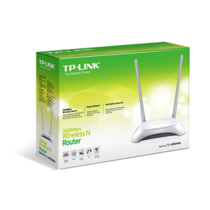 TP-LINK TL-WR840N Banda única (2,4 GHz) Ethernet rápido Gris, Blanco - Router