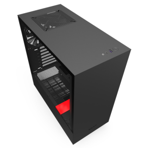 NZXT H510 Midi Tower Negro, Rojo - Caja Ordenador