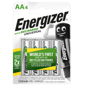Energizer HR6 1300maH Recargables 4uds - Pilas Energizer HR6 1300maH Recargables 4uds - Pilas
