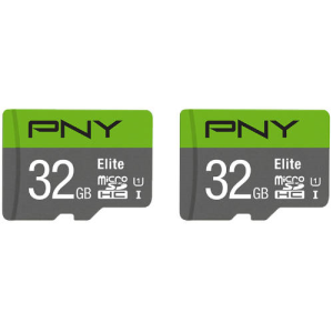 PNY microSD Elite Pack 2x32GB - Tarjeta Memoria