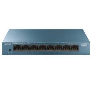 TP-Link LS108G No administrado Gigabit Ethernet (10/100/1000) Azul - Hub Switch