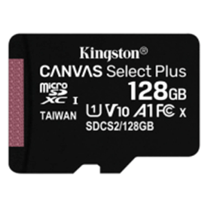 Kingston Technology Canvas Select Plus 128GB MicroSDXC Clase 10 UHS-I - Tarjeta Memoria