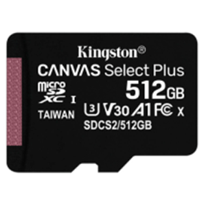 Kingston Technology Canvas Select Plus 512GB SDXC Clase 10 UHS-I - Tarjeta Memoria