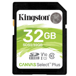 Kingston Canvas Select Plus 32GB SDHC Clase 10 UHS-I - Tarjeta Memoria