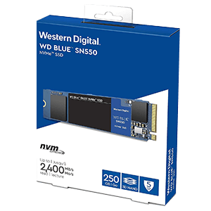 Western Digital WD Blue SN550 NVMe M.2 250 GB PCI Express 3.0 3D NAND - Disco Duro Interno