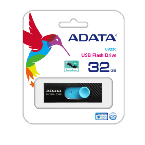 Adata UV220 unidad flash USB 32GB USB tipo A 2.0 Negro, Azul - Pendrive