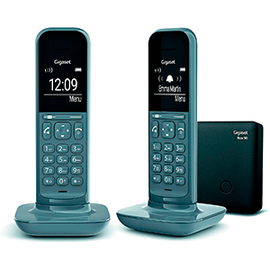 Gigaset CL390 Duo Teléfono DECT/analógico Gris Identificador de llamadas