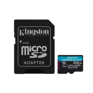 Kingston Technology Canvas Go! Plus 512GB MicroSD Clase 10 UHS-I - Tarjeta Memoria