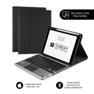 Subblim Keytab Pro BT Touchpad Ipad 10,2" Negro - Funda