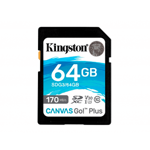 Kingston Technology Canvas Go! Plus 64GB SD Clase 10 UHS-I - Tarjeta Memoria