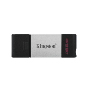 Kingston Technology DataTraveler 80 unidad flash USB 256GB USB Tipo C 3.2 Gen 1 (3.1 Gen 1) Negro, Plata
