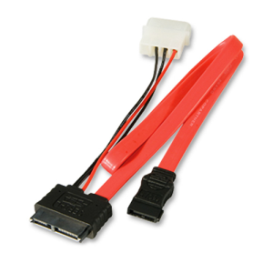 Nanocable CABLE SLIMLINE SATA DATOS+ALIM SATA 13P/H-7P/H+MOLEX 4PIN/M 0.5 M+0.2 M