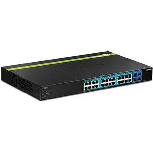 Trendnet TPE-2840WS switch Gestionado Gigabit Ethernet (10/100/1000) Negro 1U Energía sobre Ethernet (PoE)
