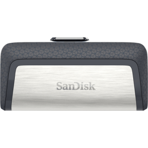 Sandisk Ultra Dual Drive USB Type-C unidad flash USB 32 GB USB Type-A / USB Type-C 3.2 Gen 1 (3.1 Gen 1) Negro, Plata