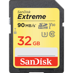 Sandisk Extreme 32GB SDHC Clase 10 UHS-I - Tarjeta Memoria