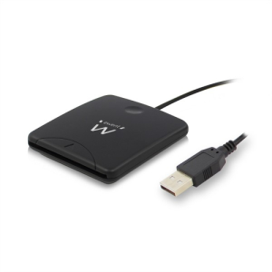Ewent EW1052 lector de tarjeta inteligente Negro USB 2.0