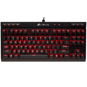 Corsair K63 Negro Rojo - Teclado Gaming