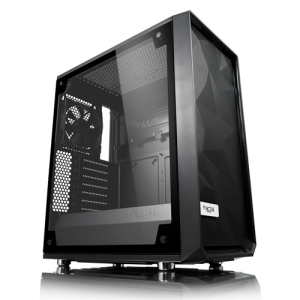 Fractal Design Meshify C - TG Midi Tower Transparente, Blanco - Caja Ordenador