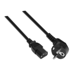 Nanocable C13 acoplador CEE7/7 3m Negro - Cable