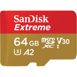 Sandisk 64GB Extreme microSDXC Clase 10 - Tarjeta Memoria