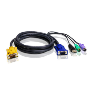 Aten 2L5302UP cable para video, teclado y ratón (kvm) 1,8 m Negro