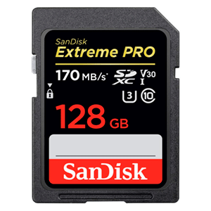 Sandisk Exrteme Pro 128GB SDXC Clase 10 UHS-I - Tarjeta Memoria