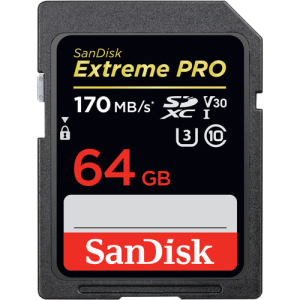 Sandisk Exrteme Pro 64GB SDXC Clase 10 UHS-I - Tarjeta Memoria