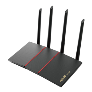ASUS RT-AX55 Doble banda (2,4 GHz / 5 GHz) Gigabit Ethernet Negro - Router