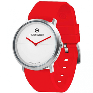 Noerden Life2 Rojo silicona reloj inteligente 38 mm smartwatch 2 blanco actividad 50