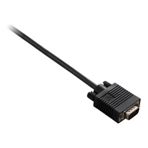 V7 Cable negro de vídeo con conector VGA macho a VGA macho 2m 6.6ft