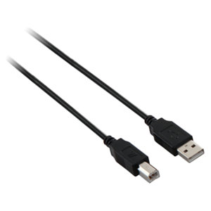 V7 Cable USB negro con conector USB 2.0 A macho a USB 2.0 B macho 2m 6.6ft