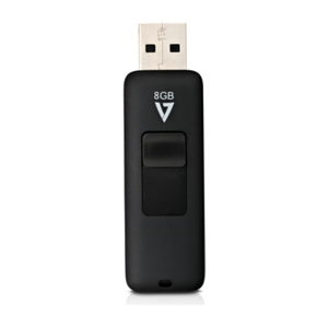 V7 Flash Drive 8GB USB 2.0 Negro - Pendrive