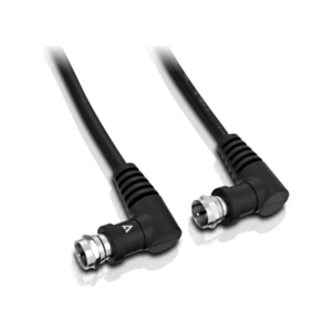 V7 Cable negro coaxial con conector coaxial macho a coaxial macho 3m 10ft