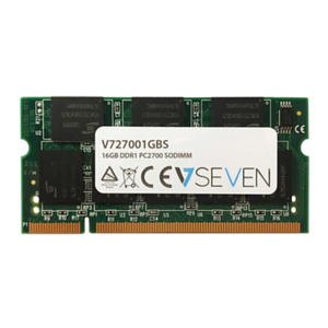 V7 1GB DDR1 PC2700 - 333Mhz SO DIMM Notebook - V727001GBS - Memoria RAM