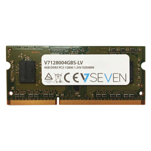 V7 4GB DDR3 PC3-12800 - 1600mhz SO DIMM Notebook - V7128004GBS-LV - Memoria RAM